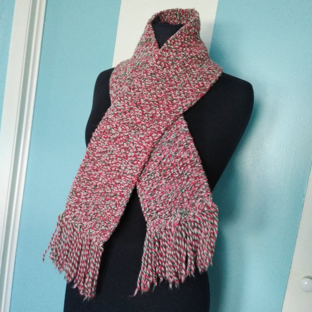 Handmade Crochet Holiday Scarf - Picture 3 of 9